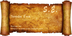 Sveda Éva névjegykártya
